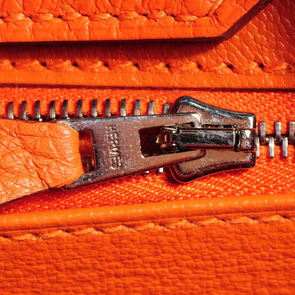 Hermes Taurillon Clemence Birkin 35 Feu Orange 21 of 29