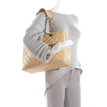 Chanel Caviar Quilted Grand Shopping Tote GST Beige Clair 2 of 7