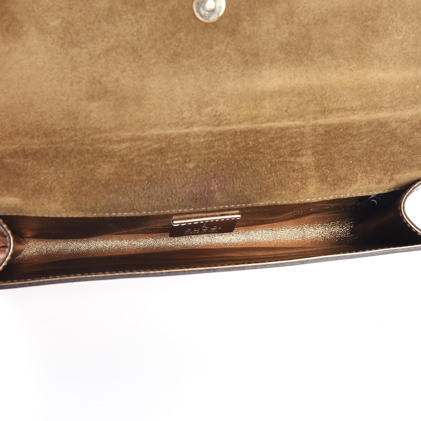 Patent Romy Clutch Gold