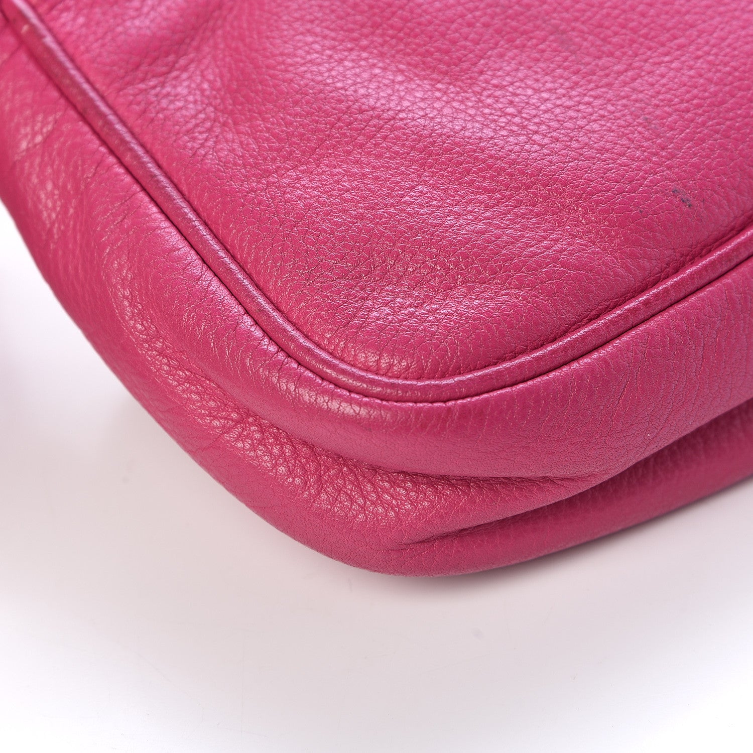 Fendi Vitello Flamingo Fendista Pouchette Crossbody Lampone 15 of 19