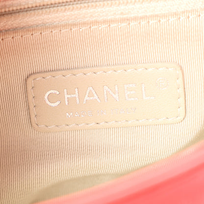 Chanel Washed Lambskin Mini Chain Around Messenger Coral 6 of 11