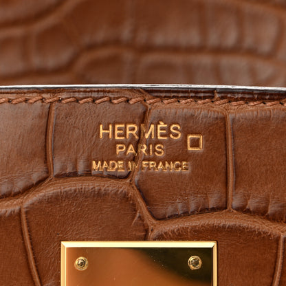 Hermes Matte Alligator Birkin 30 Alezan 6 of 10