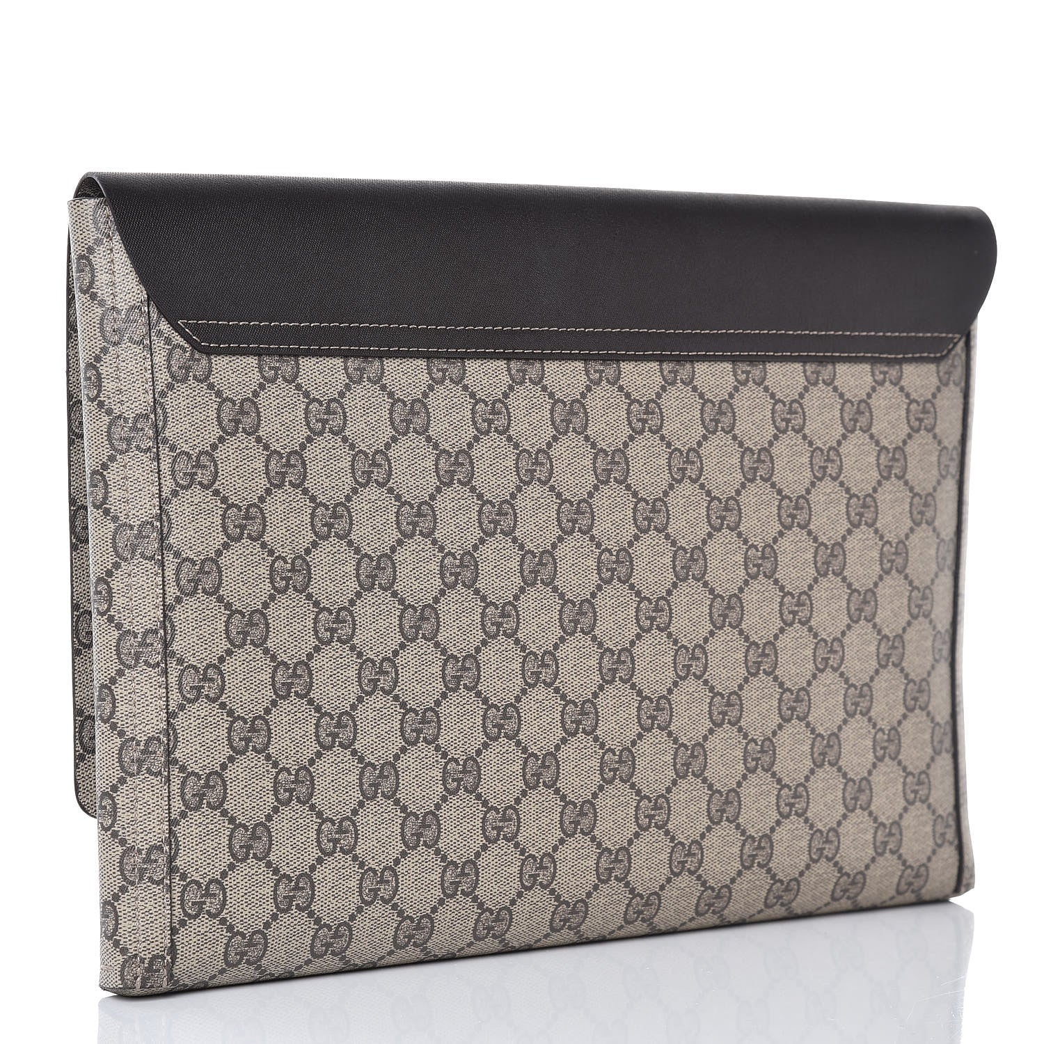 Gucci GG Supreme Monogram Clutch Brown 3 of 8