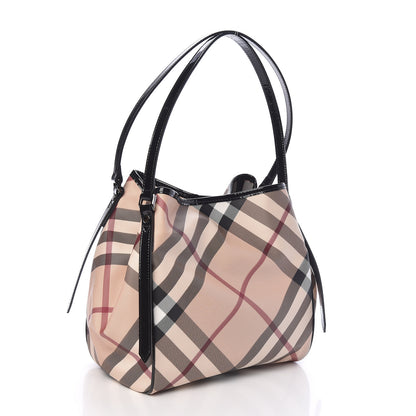 Burberry Nova Check Small Canterbury Tote Black 3 of 9