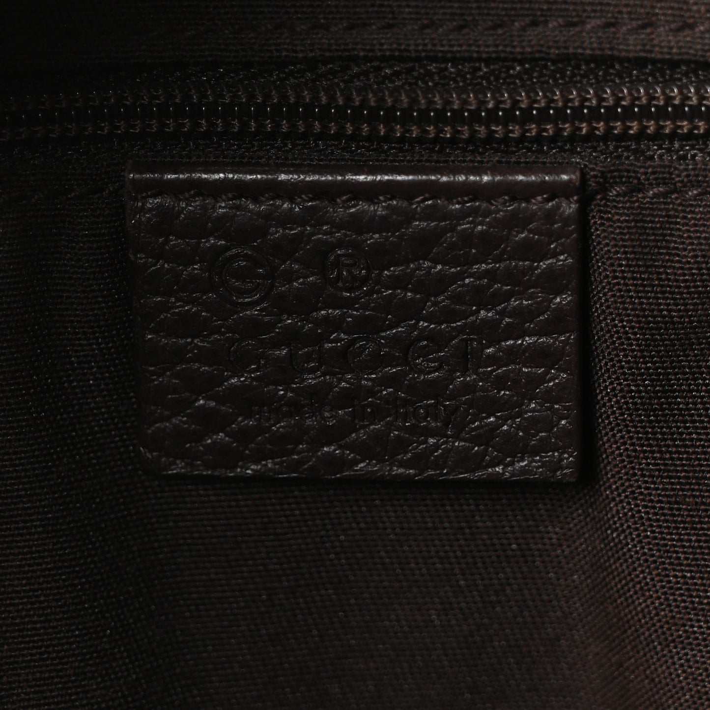 Calfskin Bamboo Top Handle Tote Dark Brown