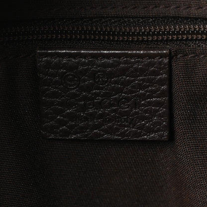 Gucci Calfskin Bamboo Top Handle Tote Dark Brown 6 of 10