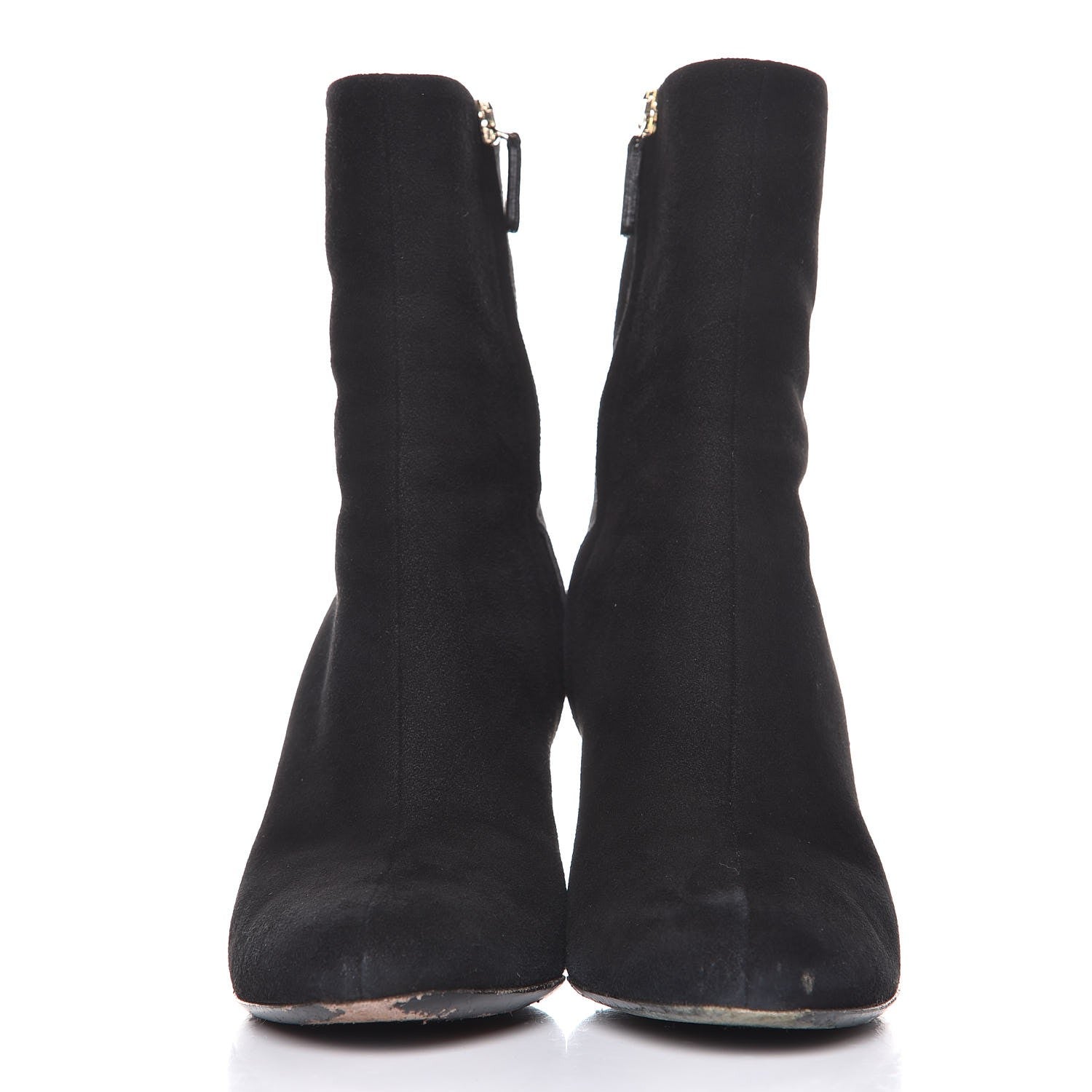 Gucci Suede Studded Melville Heel Ankle Booties 36 Black 2 of 14
