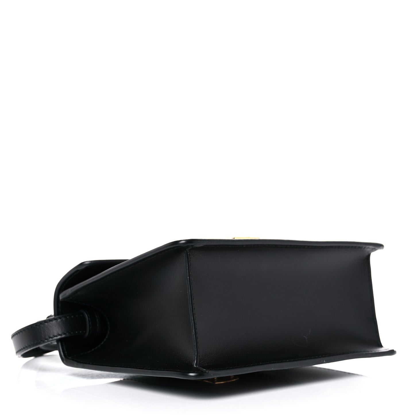 Calfskin Mini Sylvie Top Handle Bag Black