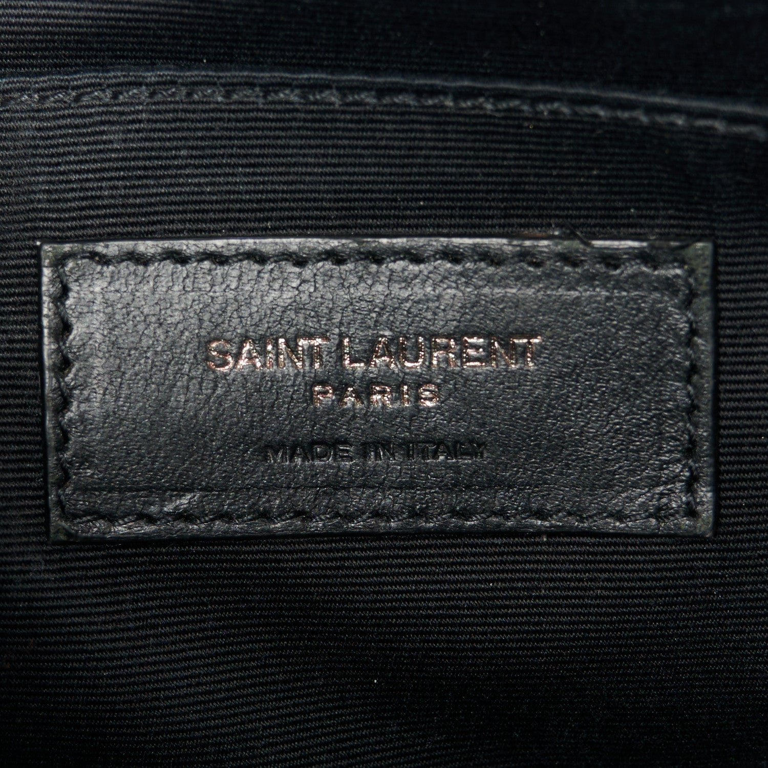 Saint Laurent Calfskin Matelasse Monogram Lou Camera Bag Black 6 of 10