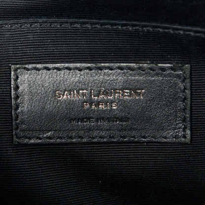 Saint Laurent Calfskin Matelasse Monogram Lou Camera Bag Black 6 of 10