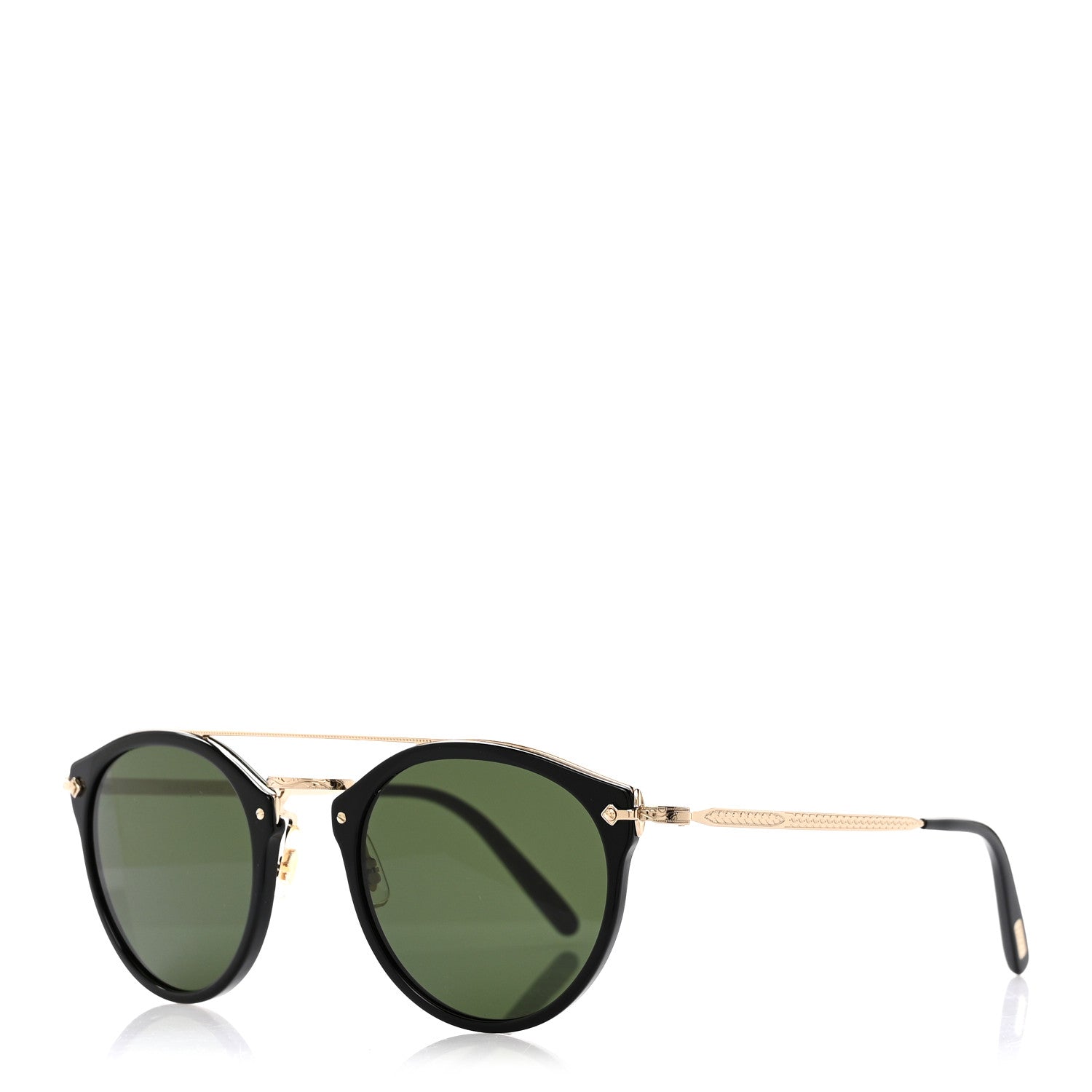 Oliver Peoples Acetate Remick Round Sunglasses OV5349S Black Green 1 of 6
