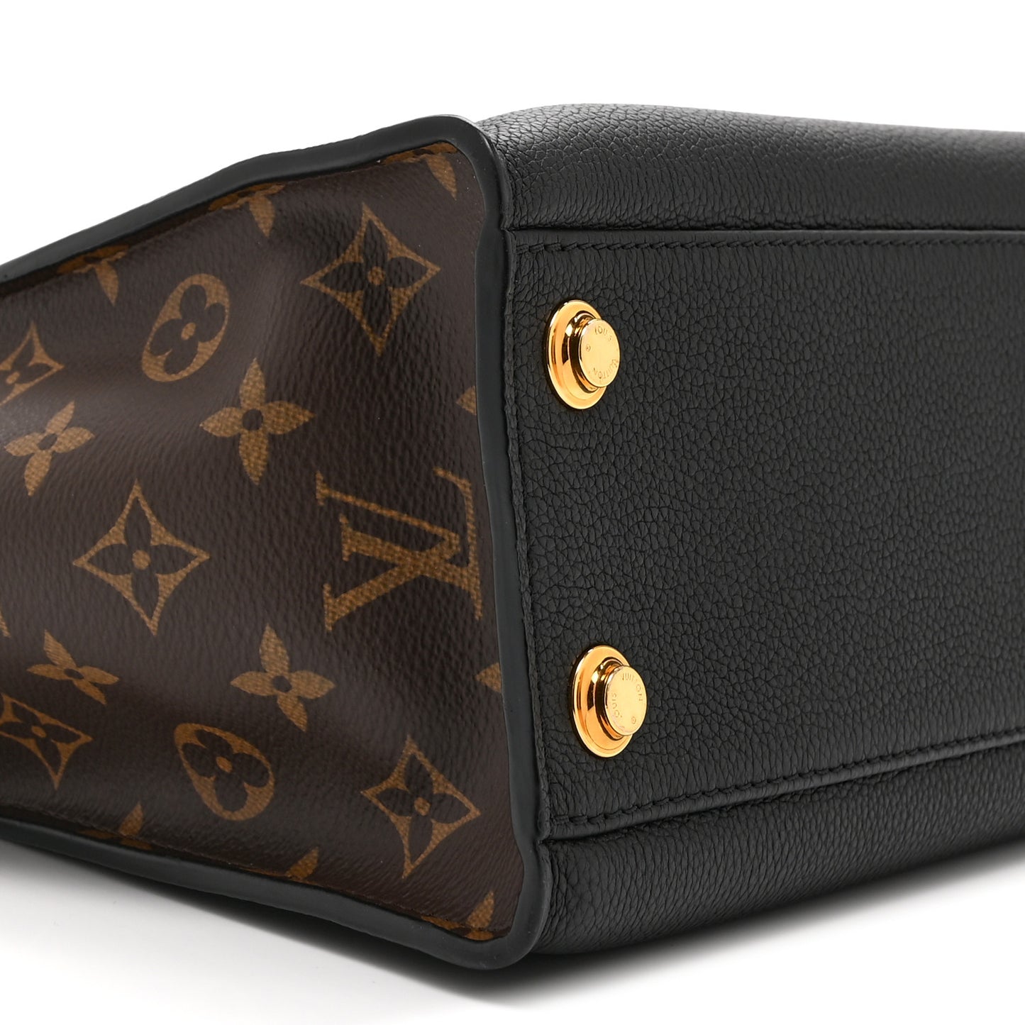 Calfskin Monogram On My Side PM Black
