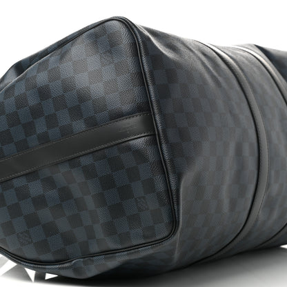 Louis Vuitton Damier Cobalt Keepall Bandouliere 55 9 of 10