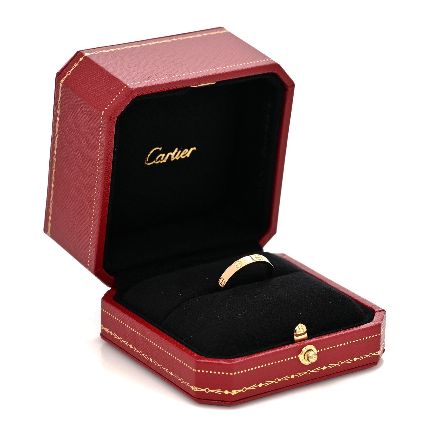 Cartier 18K Yellow Gold 3.5mm LOVE Wedding Band Ring 58 8.5 5 of 5