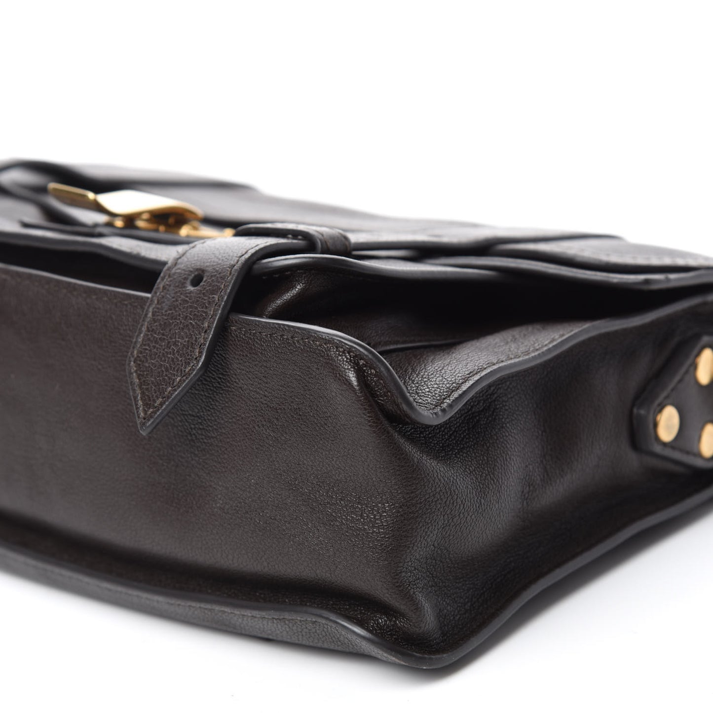 Lambskin Tiny PS1 Satchel Dark Chocolate