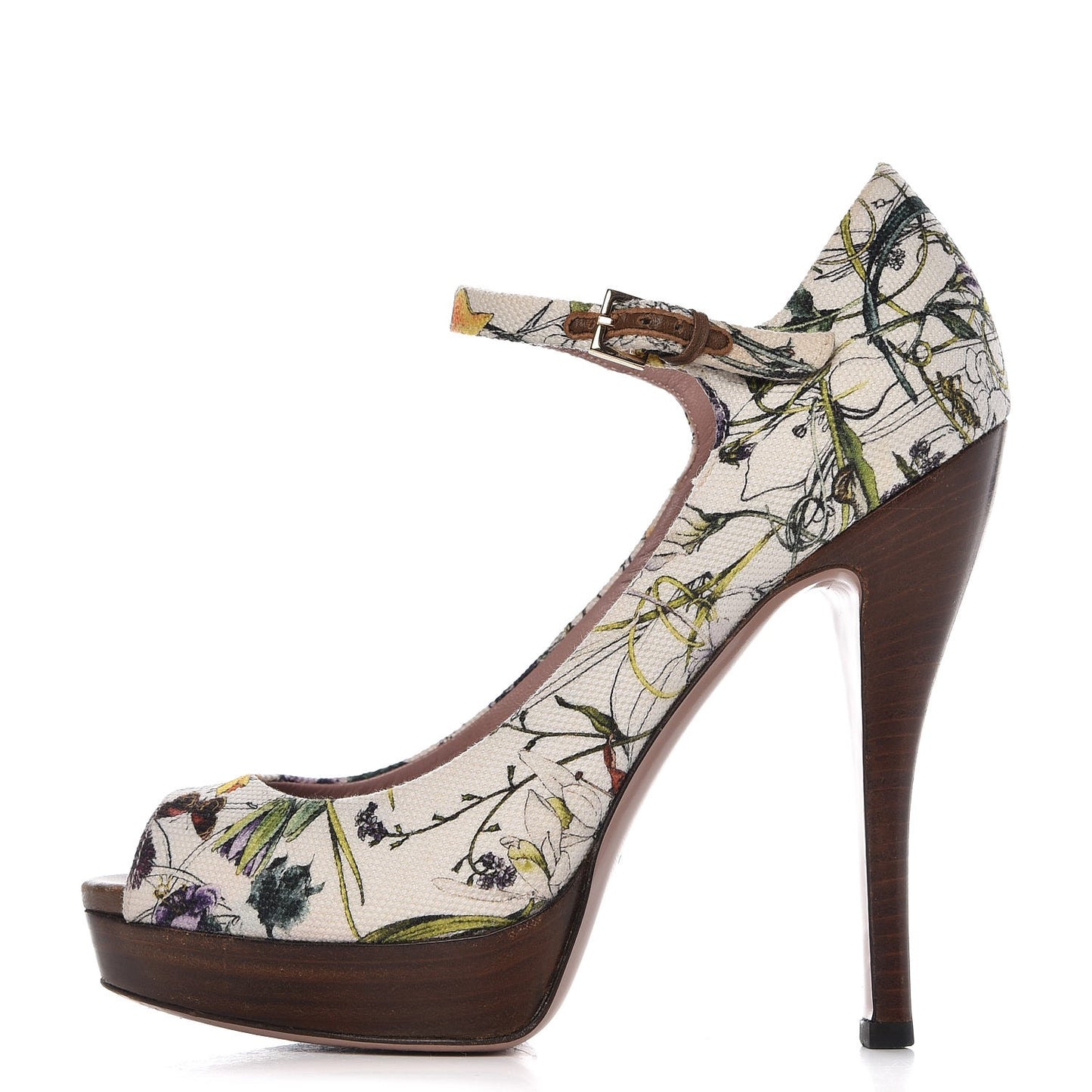Canvas Flora Infinity Lisbeth Pumps 37 White Multicolor Acero