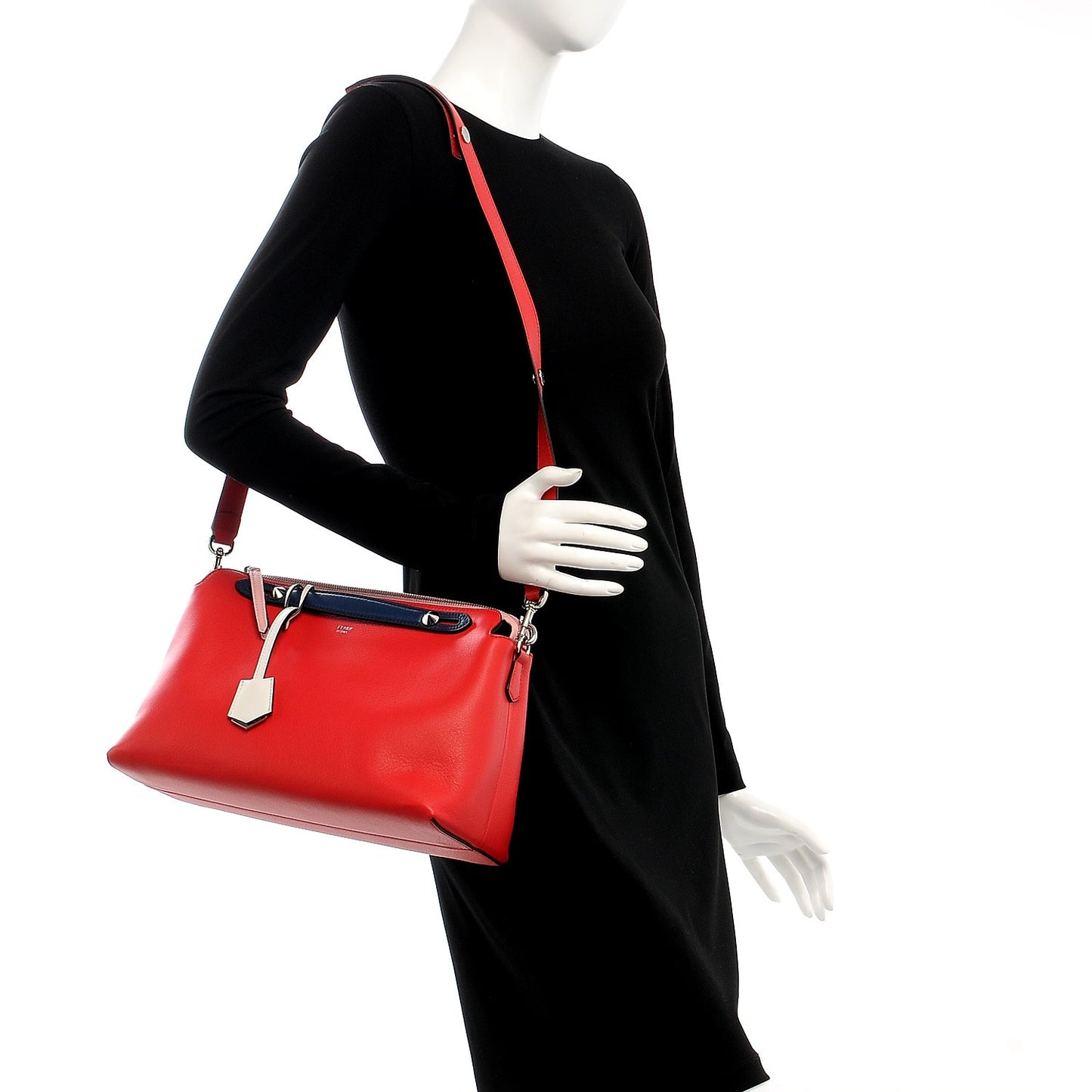 Vitello Dolce 4 Color Large By The Way Boston Bag Caipiroska Blue Multicolor