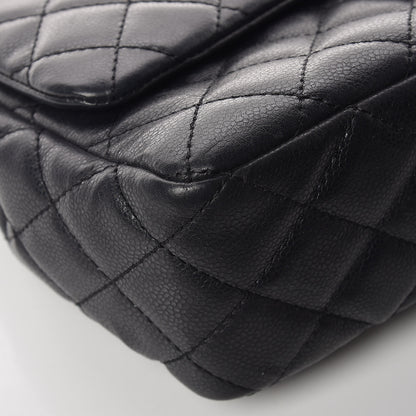 Chanel Caviar Quilted Jumbo Single Flap Black 7 of 16