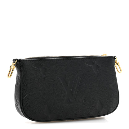 Louis Vuitton Empreinte Monogram Giant Multi Pochette Accessories Mini Pochette Black 3 of 7