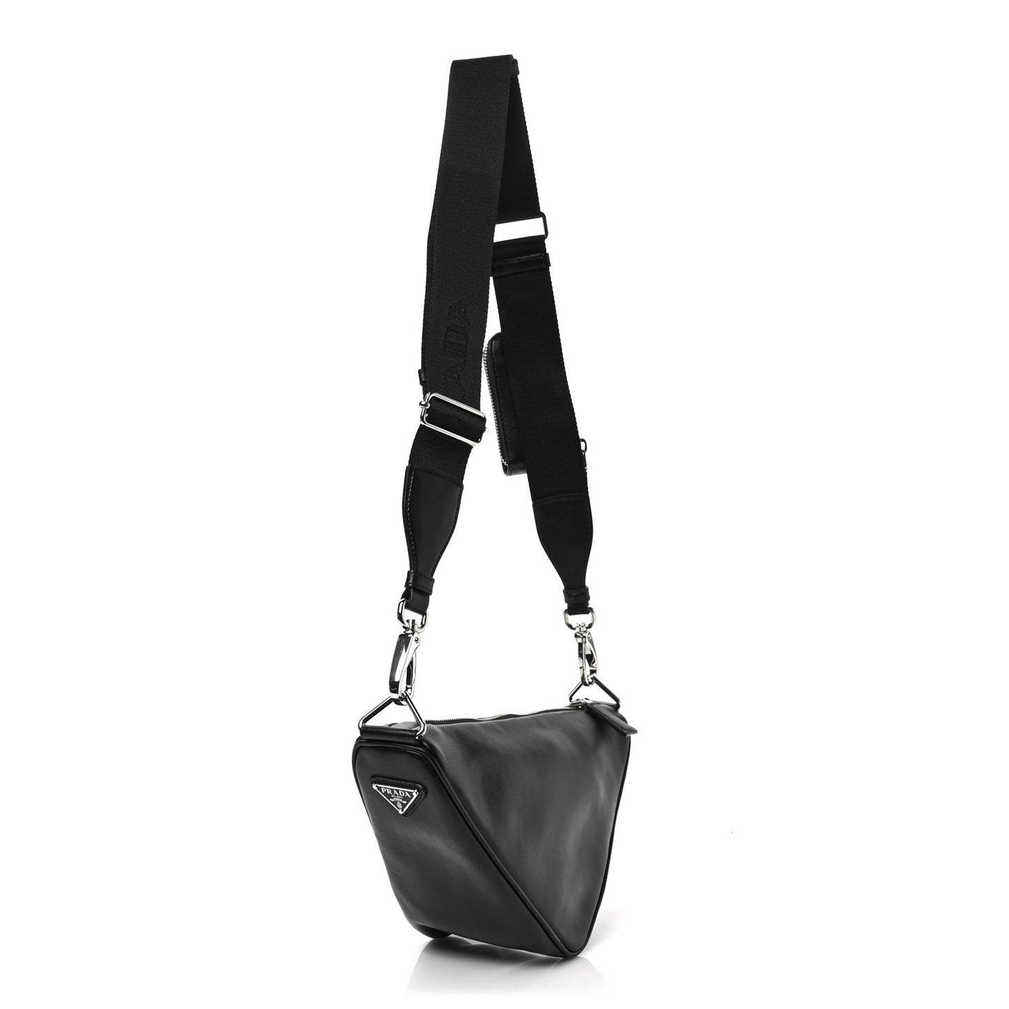 Grace Lux Triangle Shoulder Bag Black