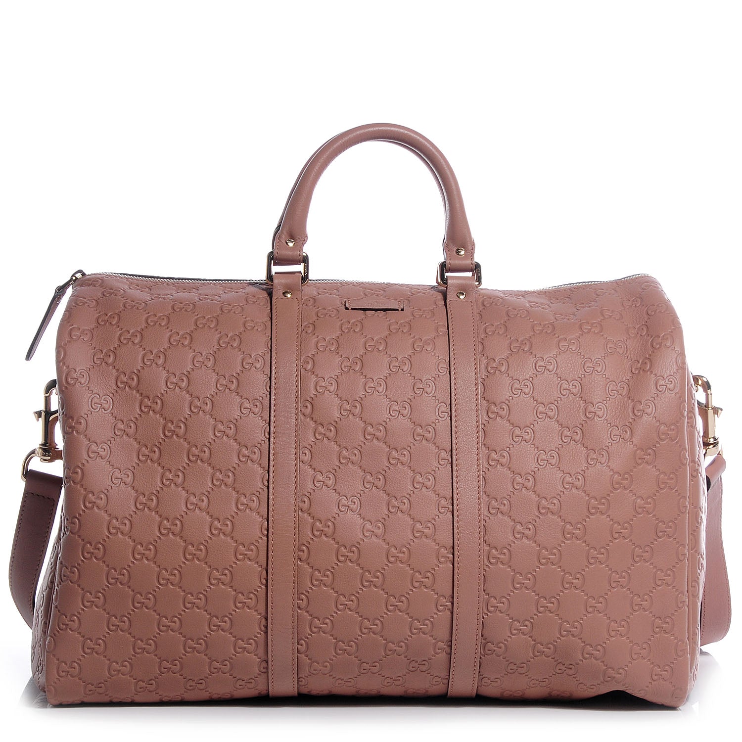 Gucci Guccissima Medium Carry On Duffle Antique Rose 1 of 7