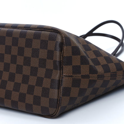 Louis Vuitton Damier Ebene Neo Neverfull MM Rose Ballerine 10 of 11