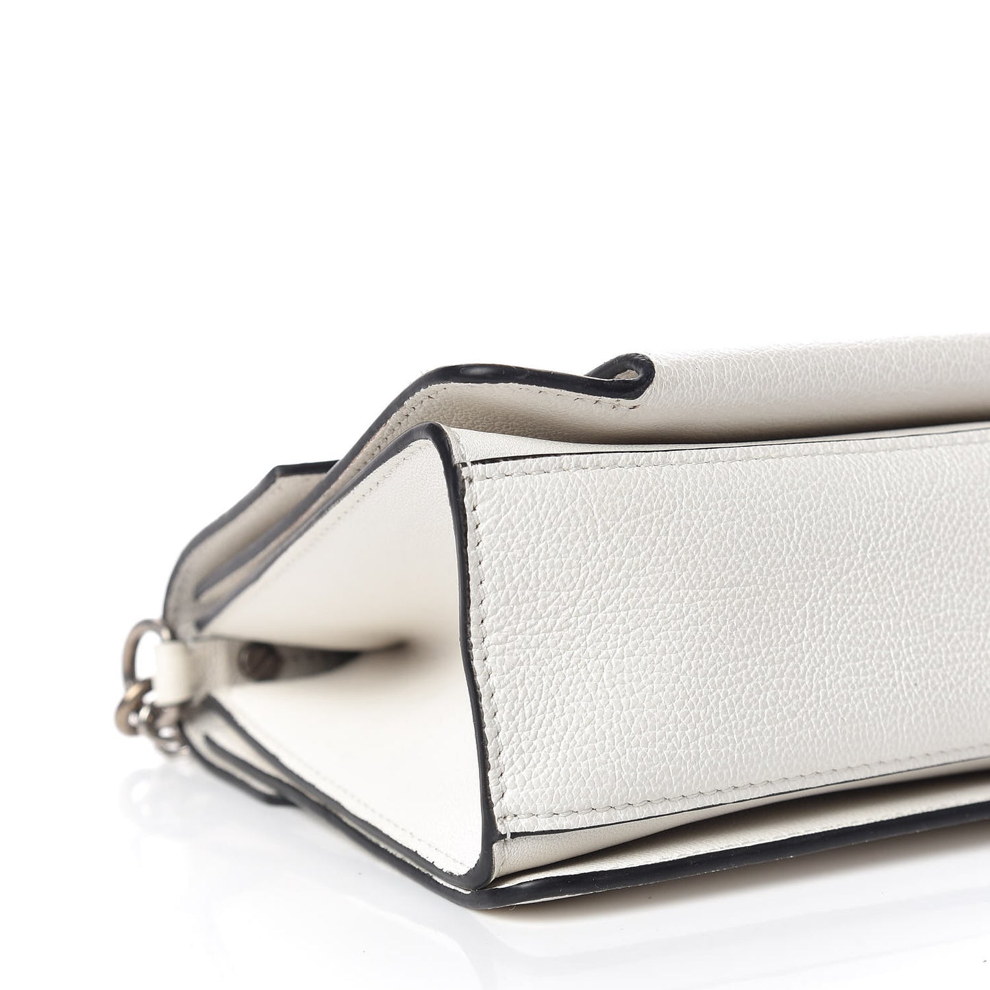Goatskin Small GV3 Shoulder Bag White