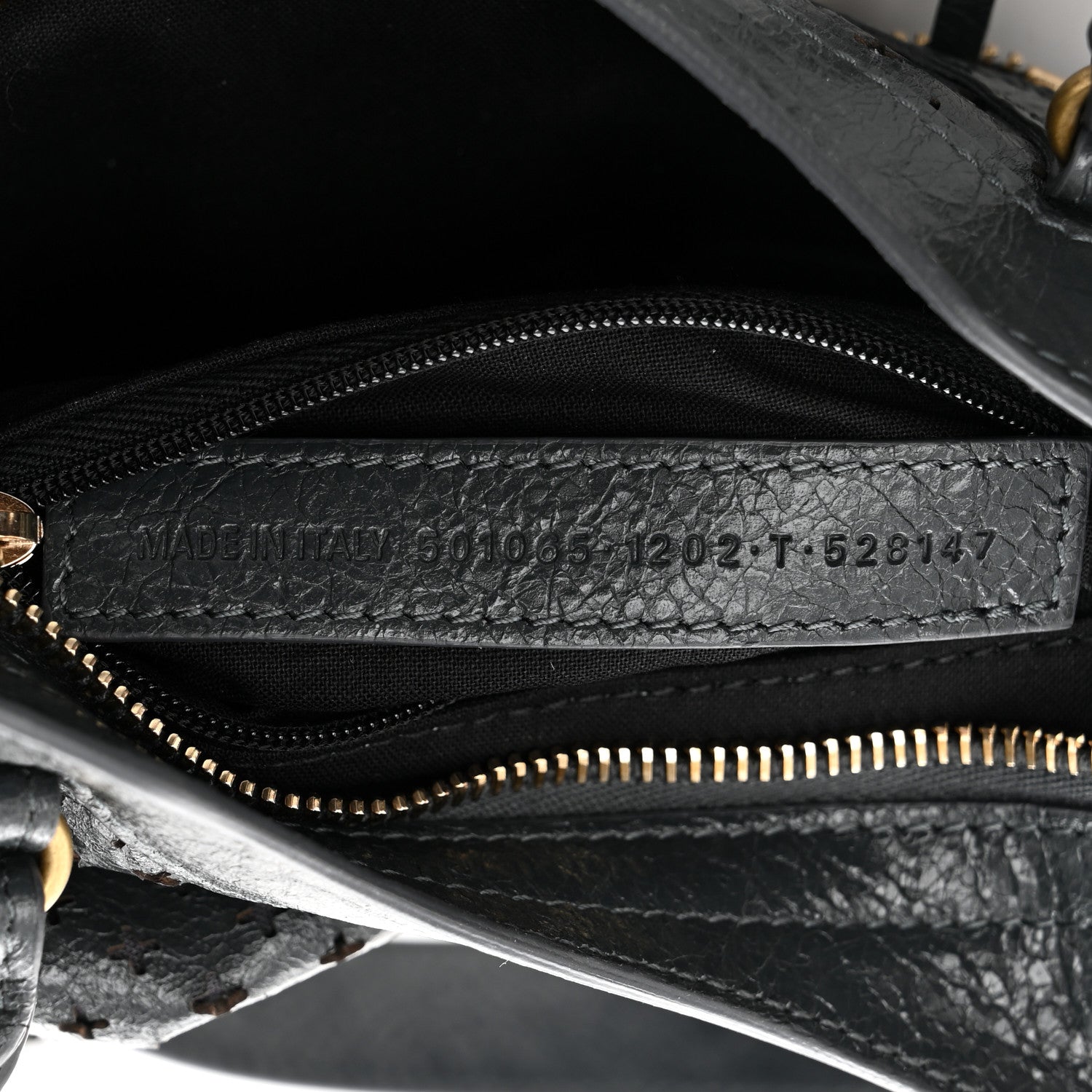 Balenciaga Agneau Stadio Laser Cut Cross Classic Gold Hardware Mini City Anthracite 7 of 10