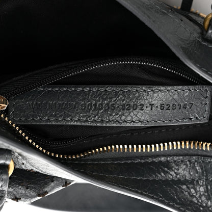 Balenciaga Agneau Stadio Laser Cut Cross Classic Gold Hardware Mini City Anthracite 7 of 10