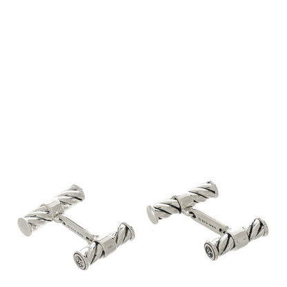 David Yurman Sterling Silver Cable Classics Cufflinks 2 of 3