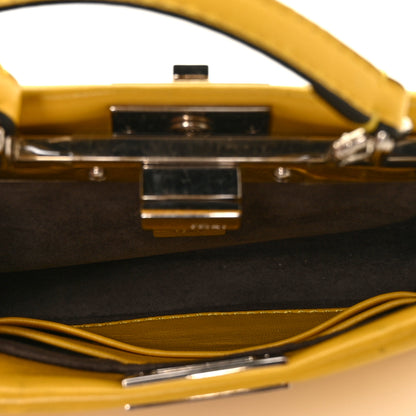 Fendi Shiny Nappa Micro Peekaboo Iconic Satchel Sunflower 5 of 8