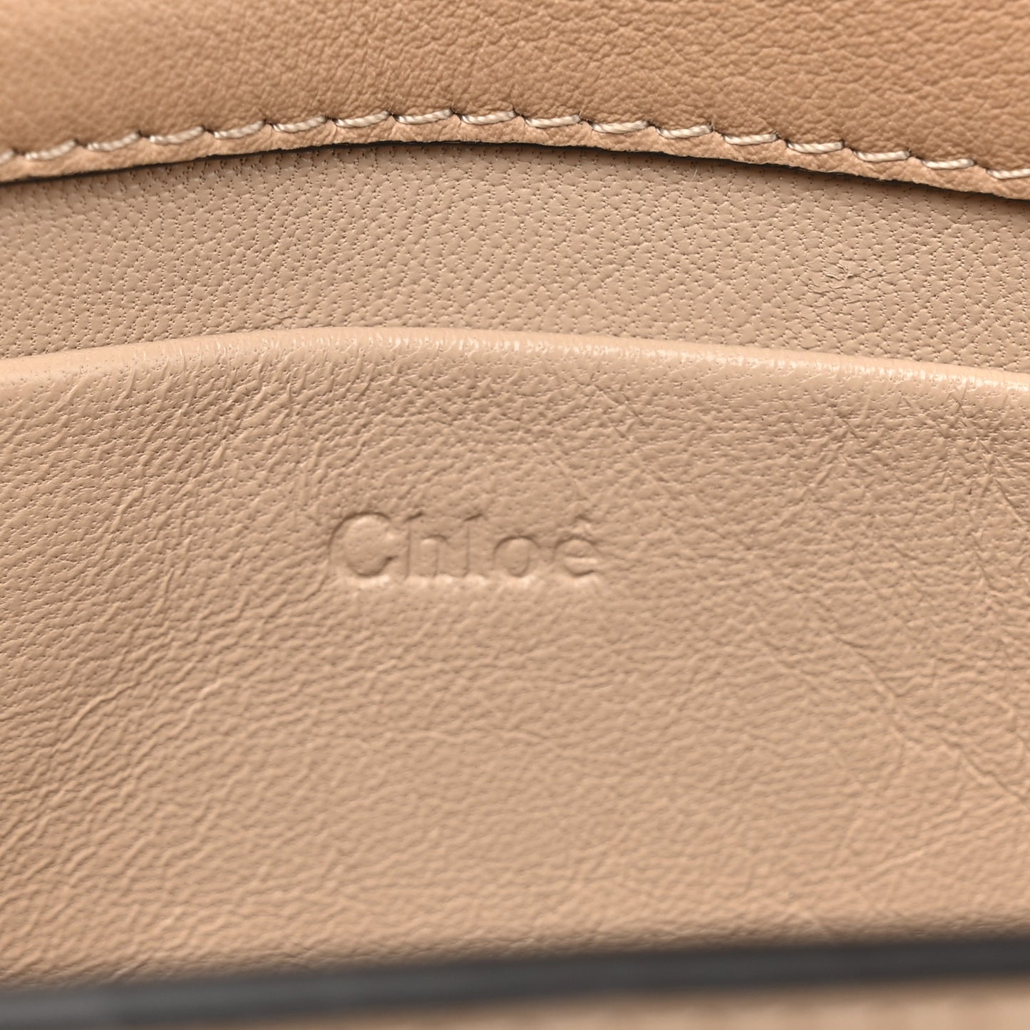Calfskin Small Nile Bracelet Minaudiere Bag Biscotti Beige