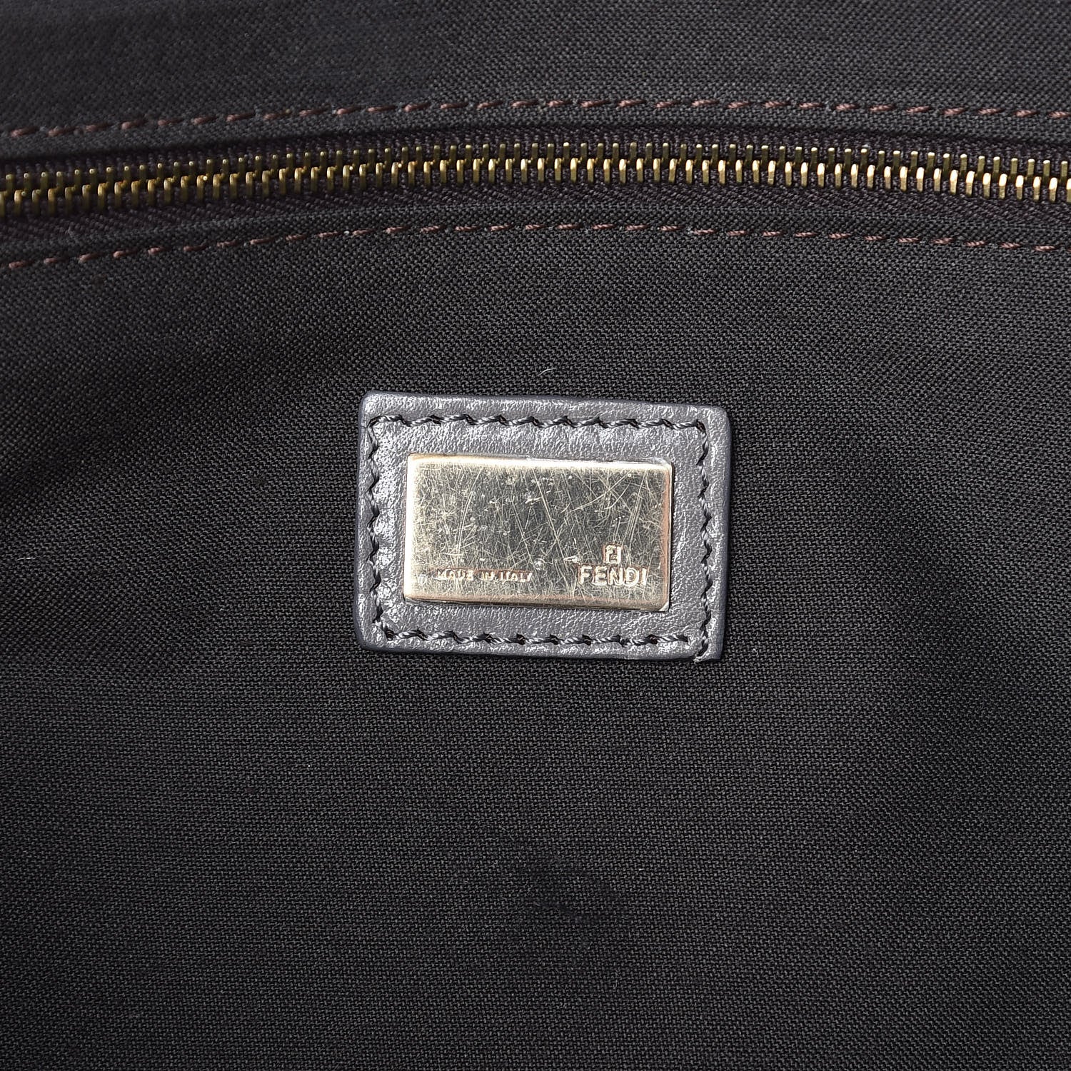 Fendi Vitello Acqua Large Twins Tote Grigio Scuro 6 of 9