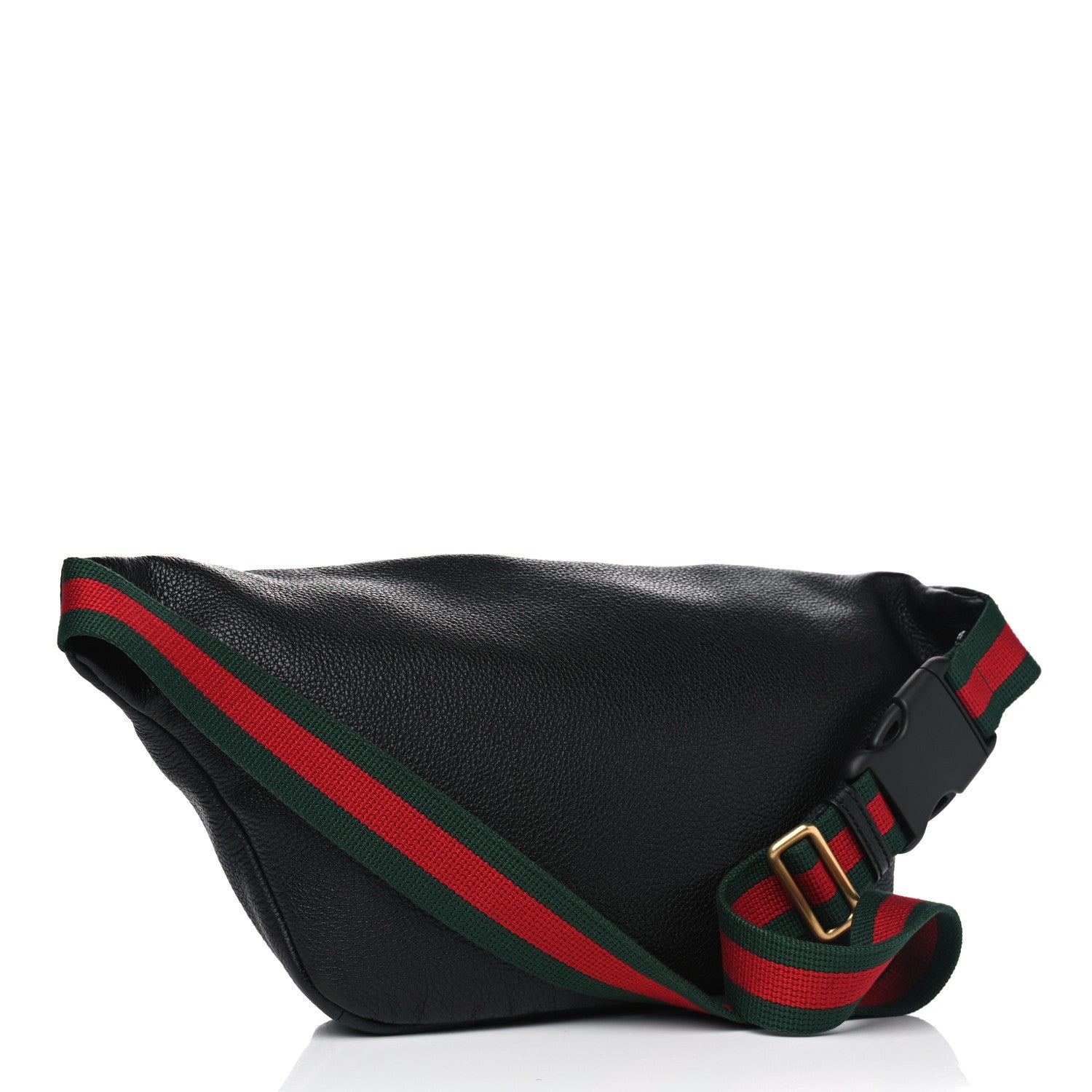 Gucci Grained Calfskin Logo Belt Bag Black 2 of 4