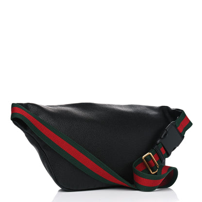 Gucci Grained Calfskin Logo Belt Bag Black 2 of 4