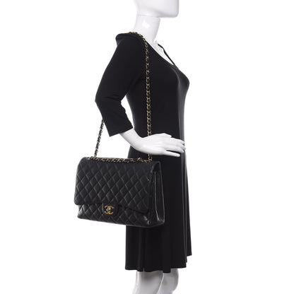 Chanel Caviar Quilted Maxi Double Flap Black 3 of 11