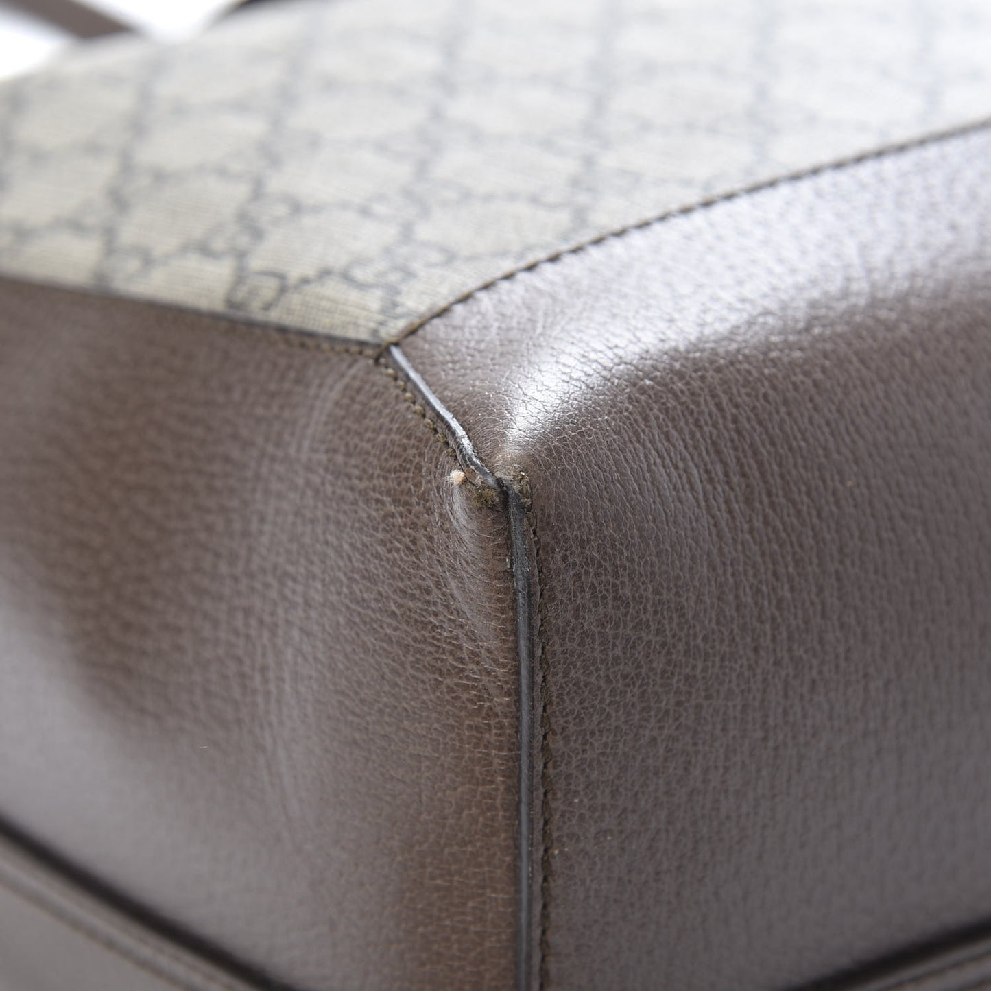 GG Supreme Monogram Web Large Ophidia Tote Brown