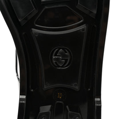 Gucci Shiny Rubber Womens Double G Buckle Strap Sandals 40 Black 10 Black 6 of 8