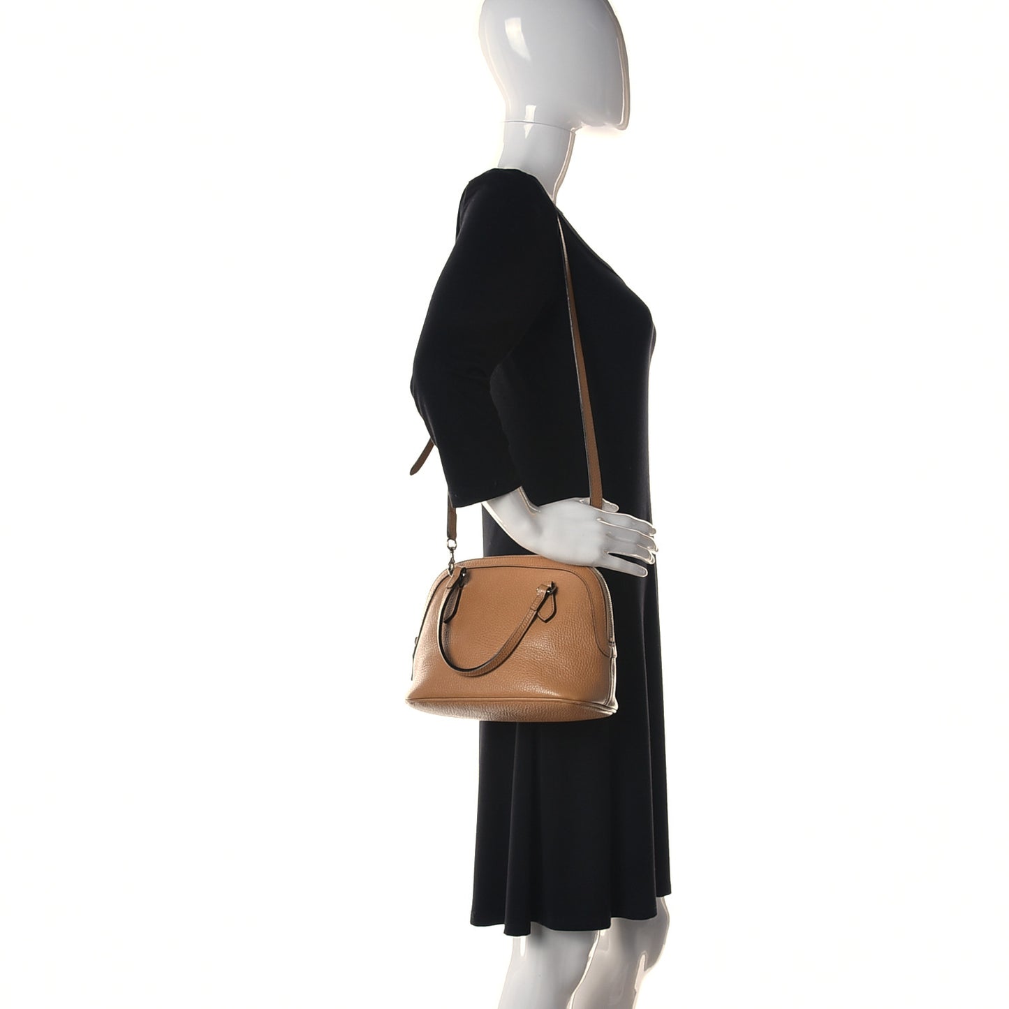 Calfskin Mini Dome Bag Whiskey