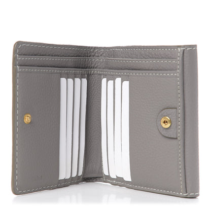Chloe Grained Calfskin Marcie Square Wallet Cashmere Grey 4 of 5