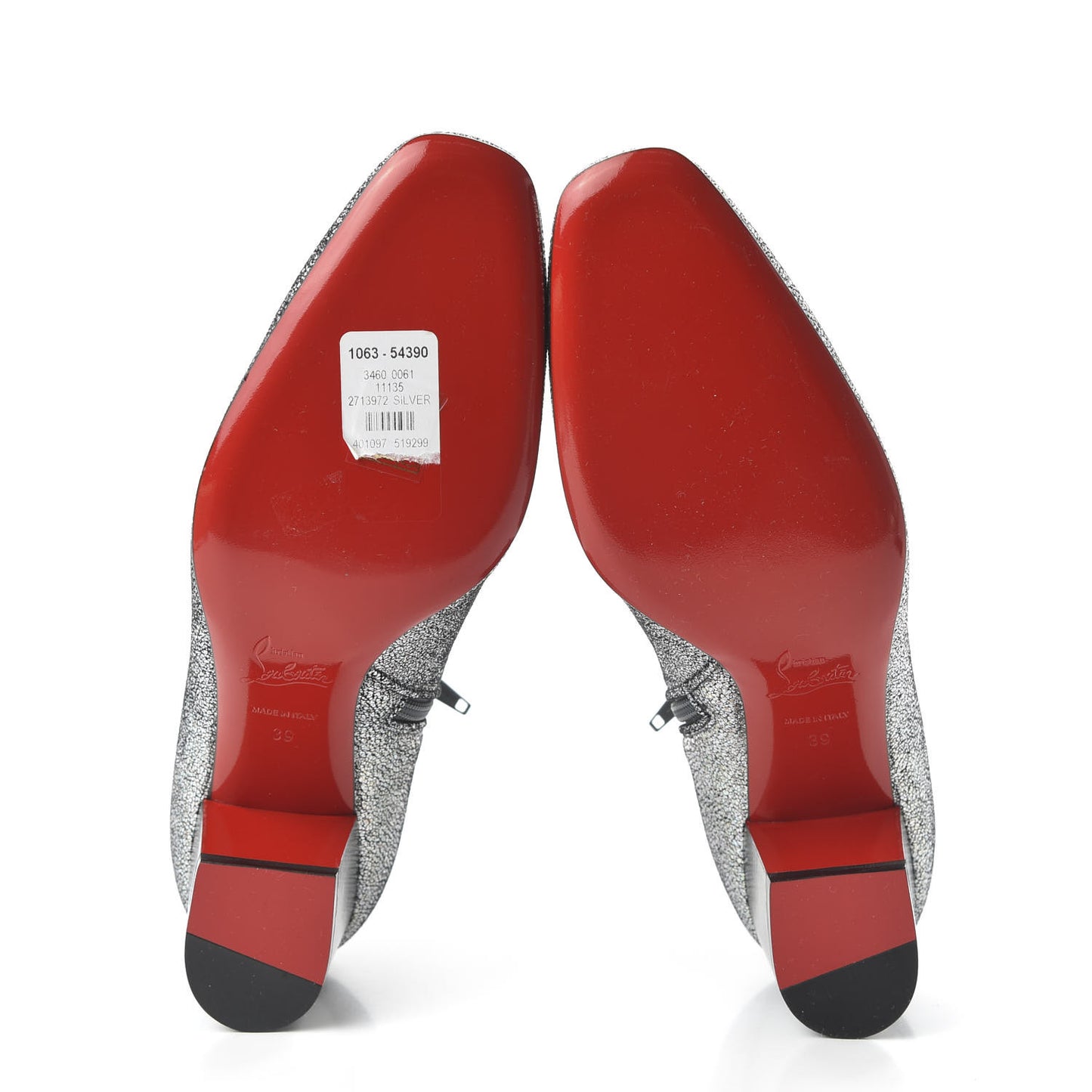Glitter Disco 70S Ankle Boots 39 Silver