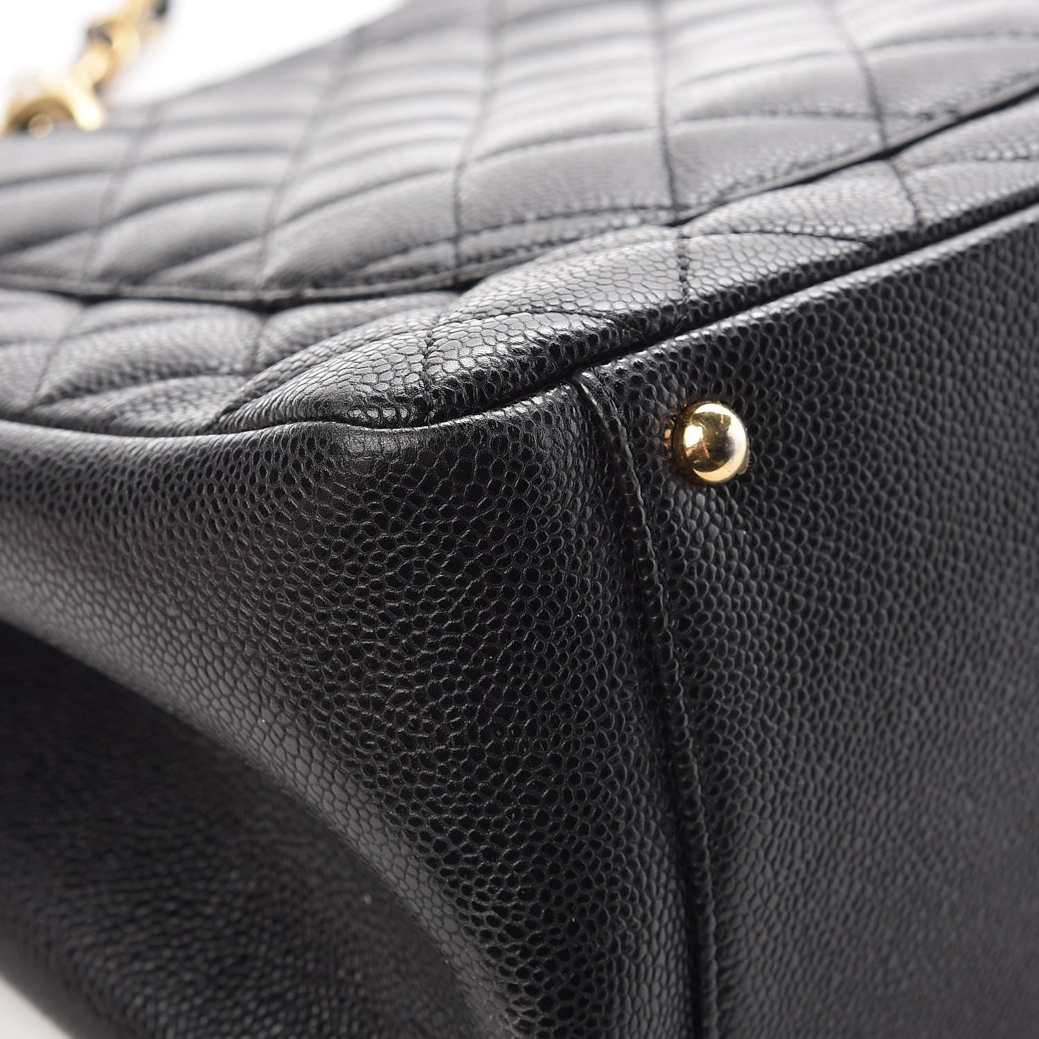 Chanel Caviar Quilted XL Grand Shopping Tote GST Black 13 of 15