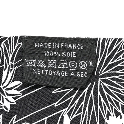 Hermes Silk Animapolis Twilly Black White 3 of 4