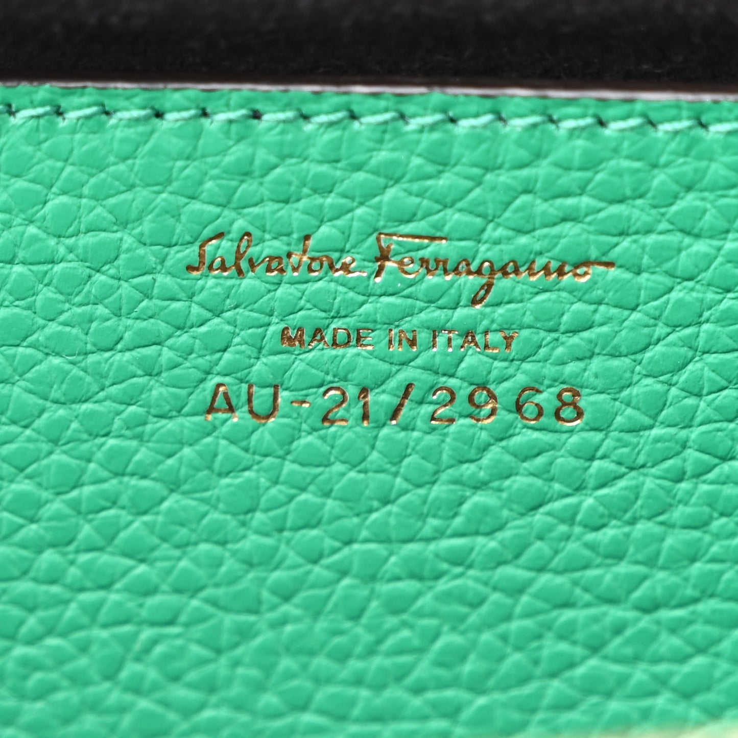 Eram Calfskin Gancini Mini Clutch Smeraldo