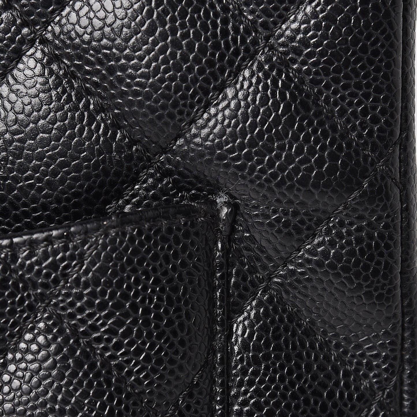 Caviar Quilted Grand Shopping Tote GST Black