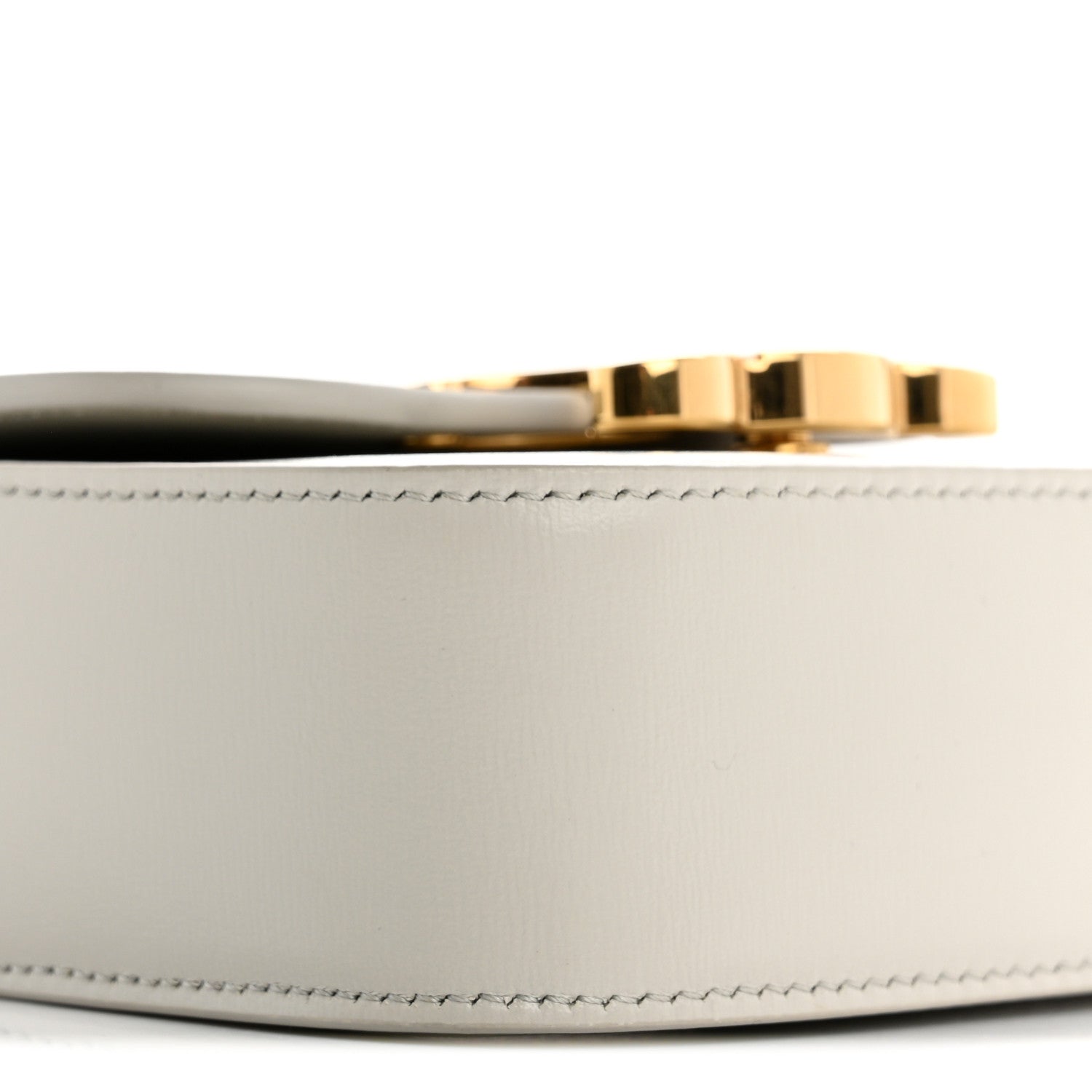 Celine Shiny Calfskin Mini Triomphe Chalk 10 of 14