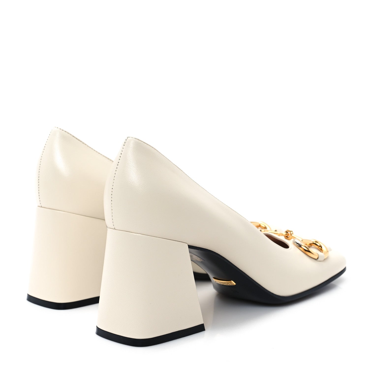 Gucci Malaga Kid Horsebit 75mm Pumps 39 Mystic White 5 of 10