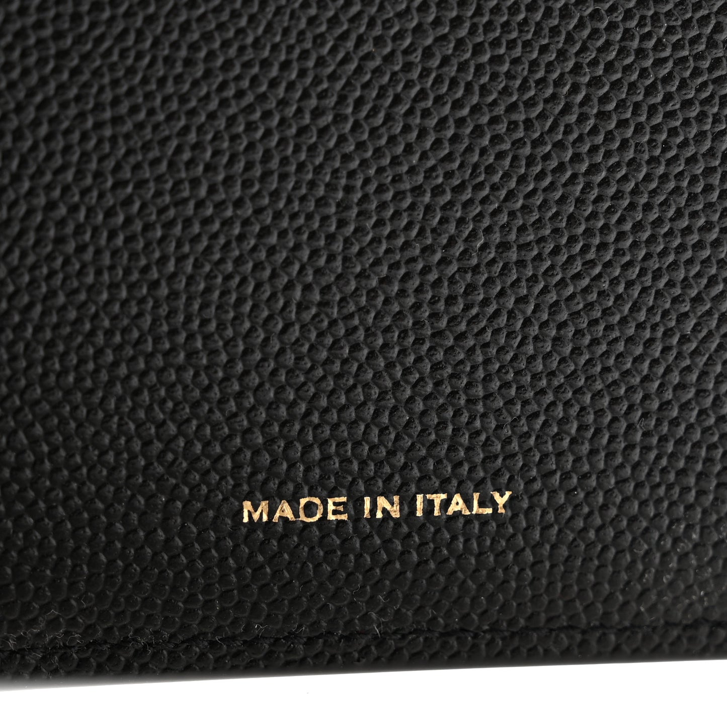 Grain De Poudre Monogram Bi-Fold Wallet Black