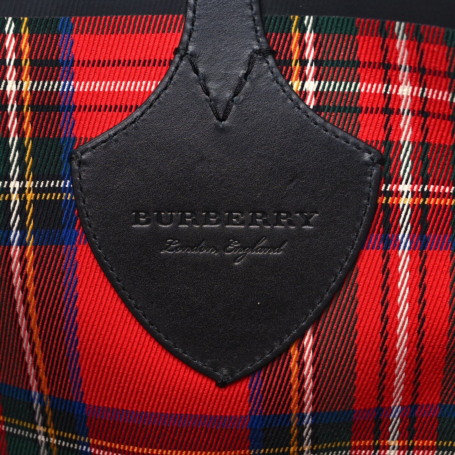 Burberry Vintage Check Medium The Giant Reversible Tote Antique Yellow Bright Red 10 of 15