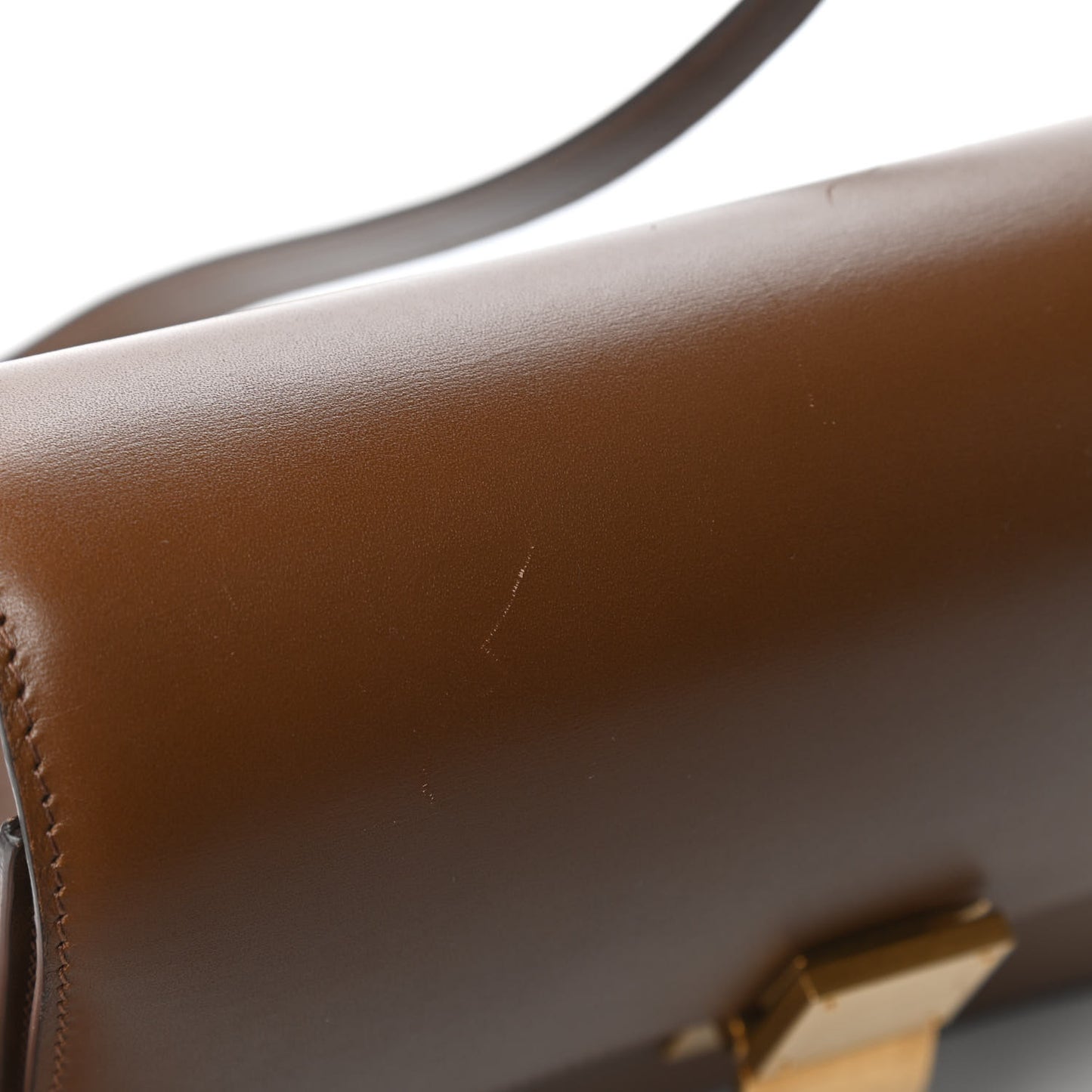 Box Calfskin Medium Classic Box Flap Bag Camel